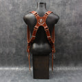 Handcrafted Dual Camera Leather Harness with Custom Personalization