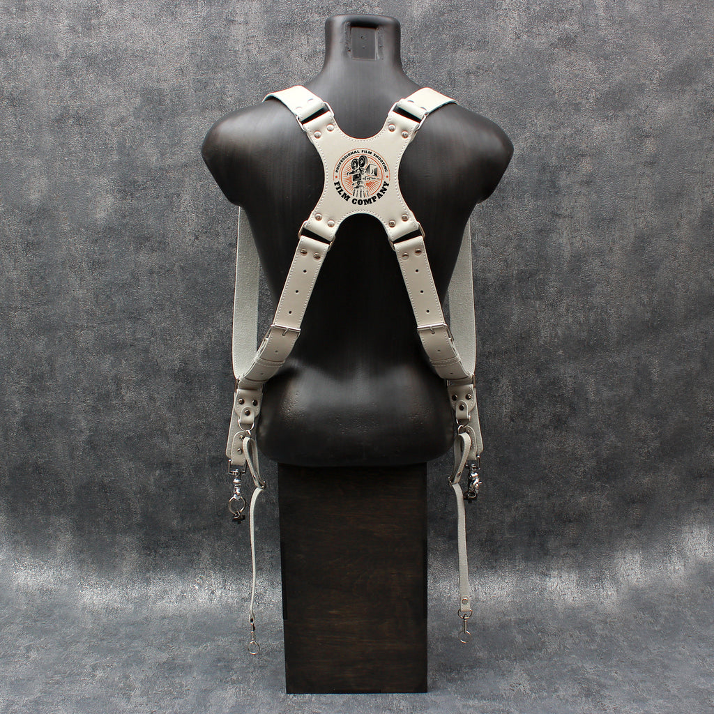 Handcrafted Dual Camera Leather Harness with Custom Personalization
