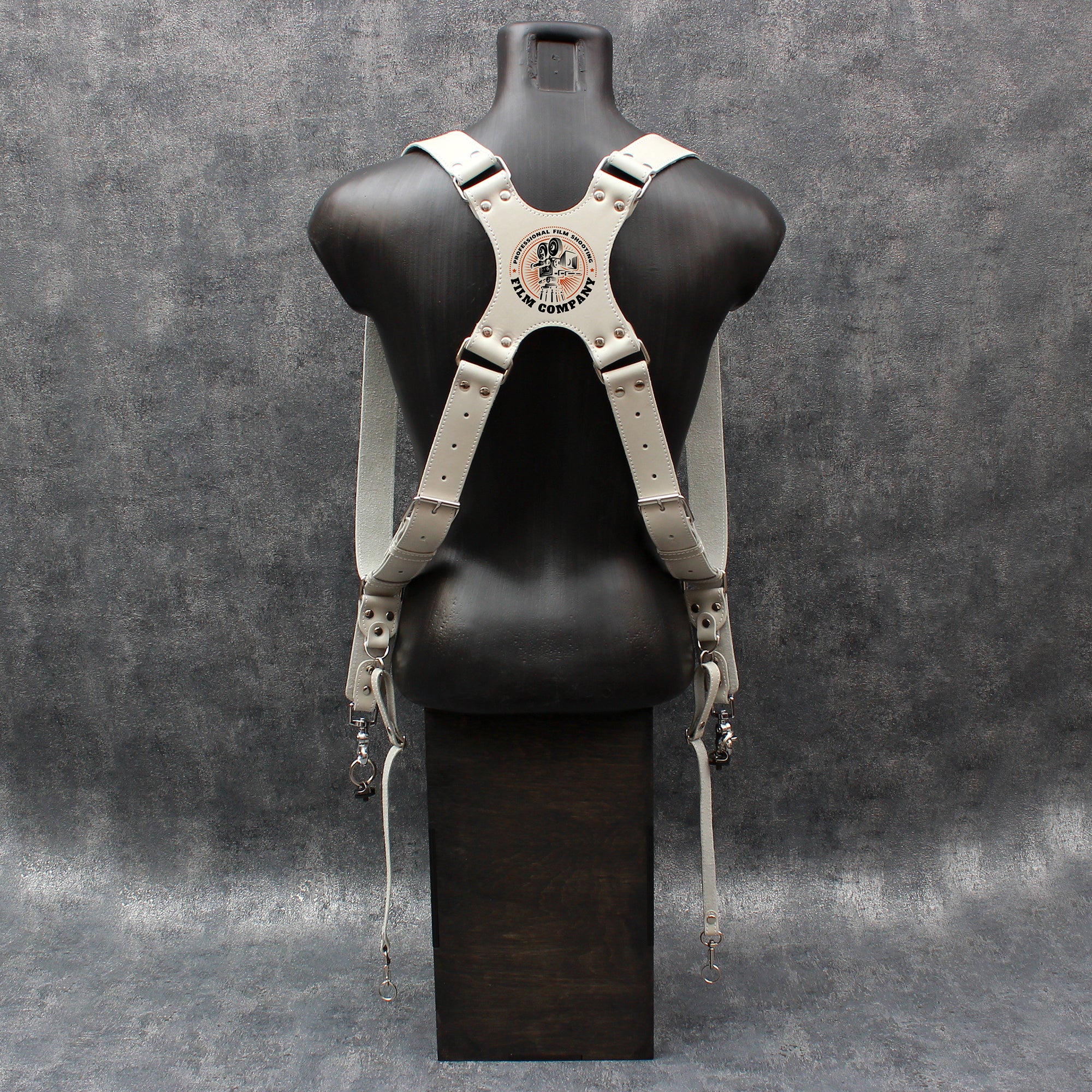 Handcrafted Dual Camera Leather Harness with Custom Personalization