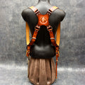 Handcrafted Dual Camera Leather Harness with Custom Personalization