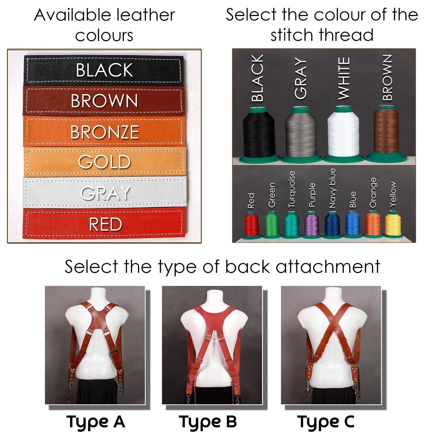 Dual camera strap with removable battery cases and a set of additional accessories. FREE SHIPPING.