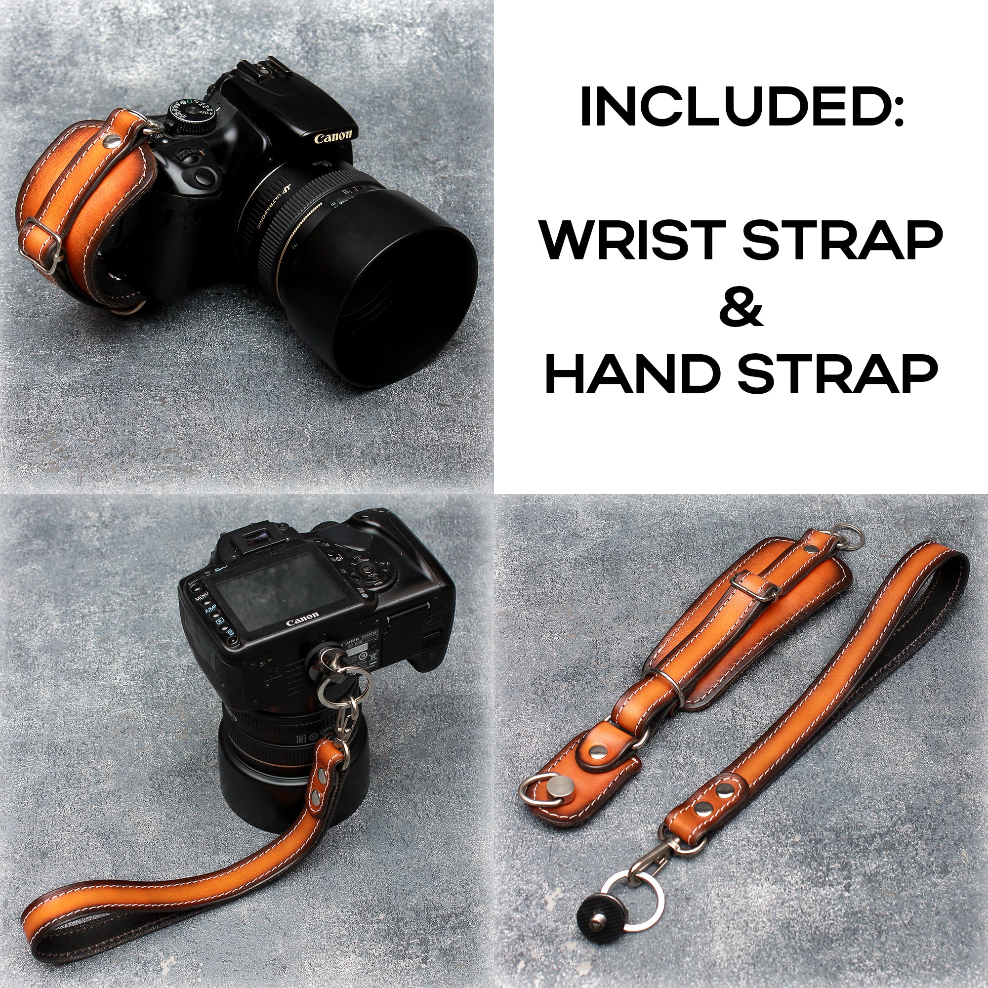 Handcrafted Dual Camera Leather Harness with Custom Personalization